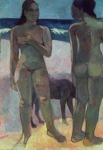 Duas mulheres taitianas na praia, 1891